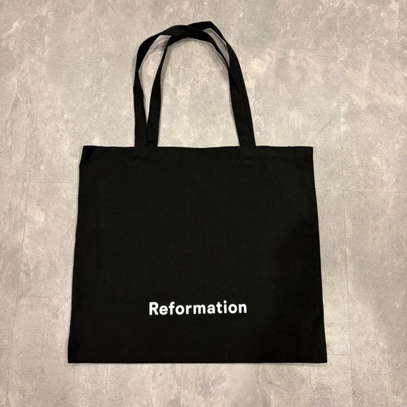 Reformation Handbags - REFORMATION Canvas Big Logo‎ Tote Shopper Bag